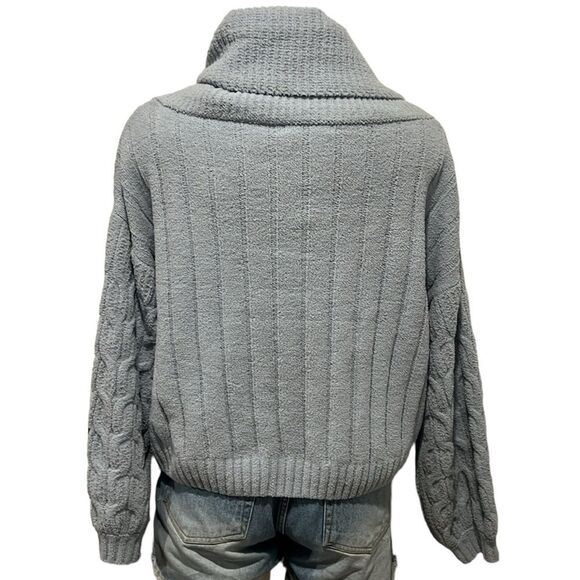 Moon & Madison blue cowl neck super soft sweater size Medium NWT - Picture 2 of 8